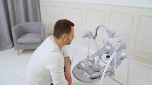 Электрокачели для новорожденных Indigo Teddy. Обзор + Тест-драйв