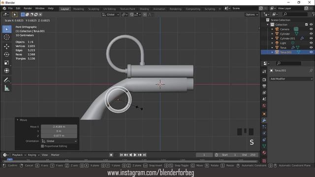 sci fi gun modeling in blender 2.91 смотреть онлайн