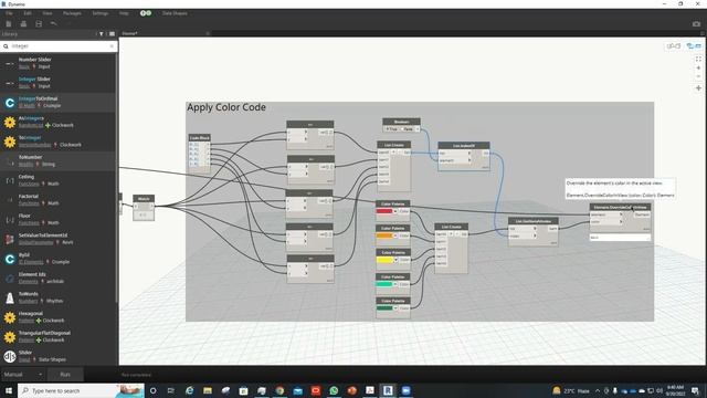 DYNAMO - How to apply a color from color range on an element in Revit through Dynamo смотреть онлайн