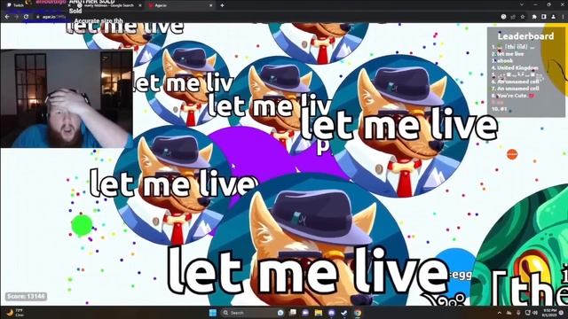 CaseOh Plays Agario With Chat! (Full Stream Clip)