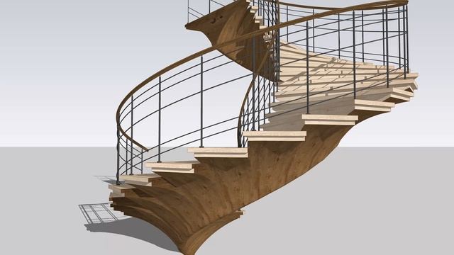 Sketchup Classic Staircase Model by Jamstech Studios смотреть онлайн