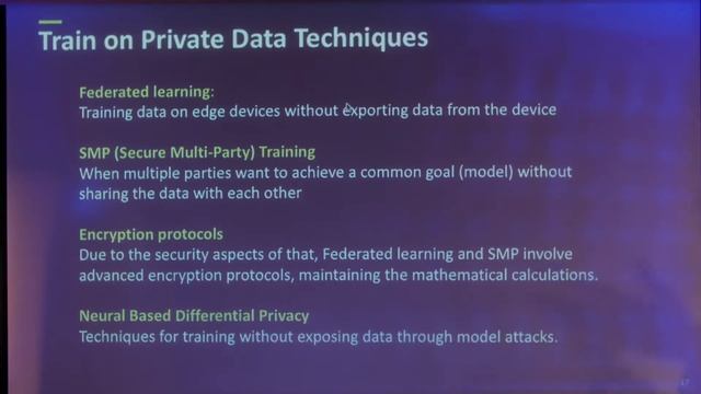 How To Build Privacy And Security Into Deep Learning Models – Mr. Yishay Carmiel