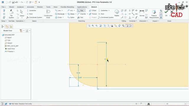 Creo sketch tools tutorial in tamil 2019 #creo_tutorial смотреть онлайн