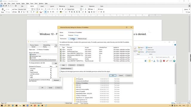 Windows 10 - Permission error - Failed to enumerate objects in the container. Access is denied - fi смотреть онлайн