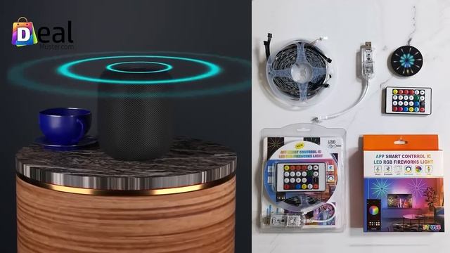 Deal Muster RGB LED Audio Recognition Fireworks Light With App and Remote Control смотреть онлайн