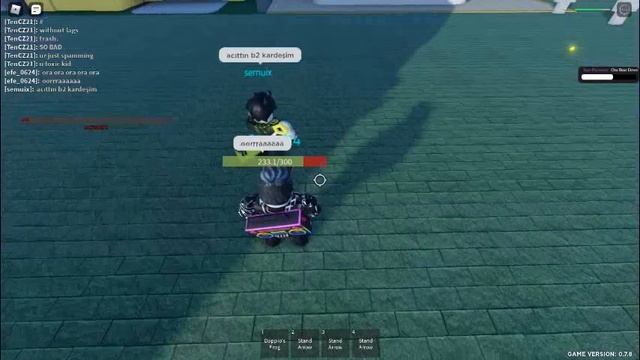 JOJO`S roblox game ora ora ora star platinium смотреть онлайн