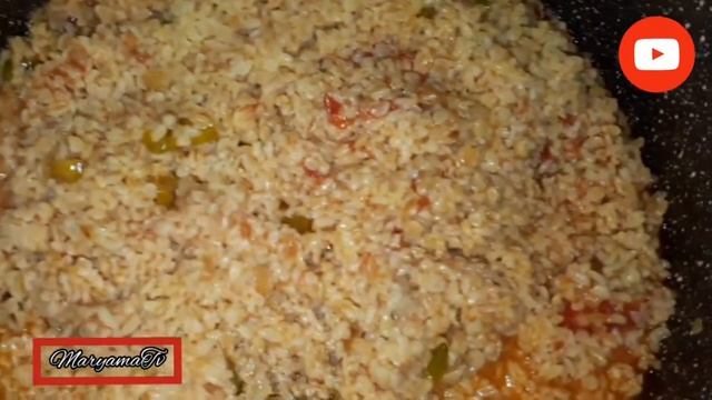 طرزی تهیه گندم پلو یا پلوی ترکی با کباب حاضر