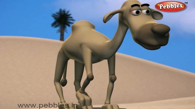 Camel Song In Hindi And English | Animals Rhymes | Animal Songs | Animal Poems | Pebbles Hindi