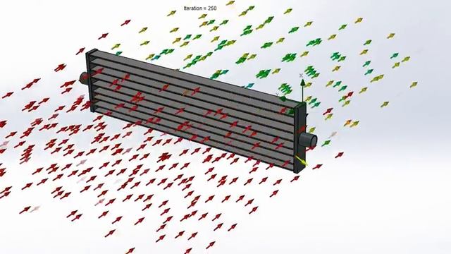 Simulacion Aire a través de Intercooler SolidWorks Flow Simulation смотреть онлайн