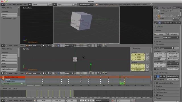 Beginners Blender 3D: Tutorial 26 - Camera Animation Techniques смотреть онлайн