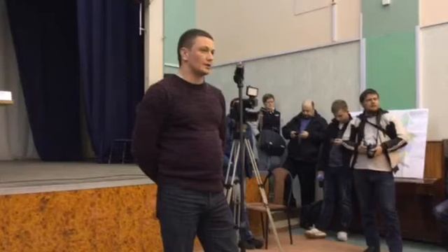 Сергей Клопов на публичных слушаниях