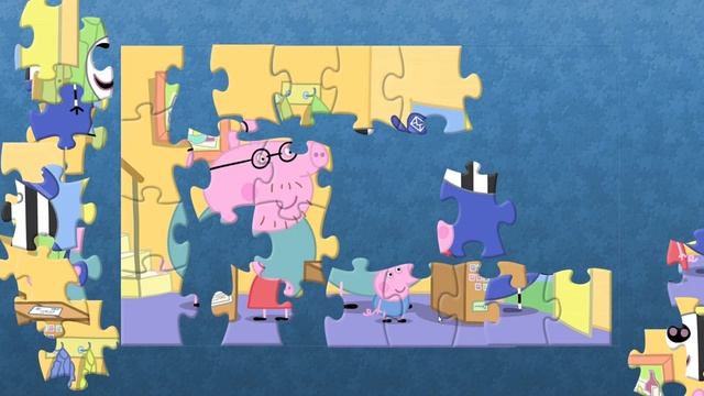 How to solve jigsaw puzzle Daddy Pig and Mr Zebra 32🧩- Fun Learning with Danik and Lesha смотреть онлайн