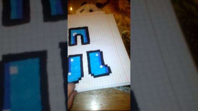 #1. Обзор моих рисунков по клеточкам майнкрафт.. смотреть онлайн