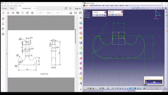 CATIA V5 Assembly of Crane Hook Assembly | Tutorial for Beginners | Crane Hook | CS CAD TECHNOLOGIE смотреть онлайн