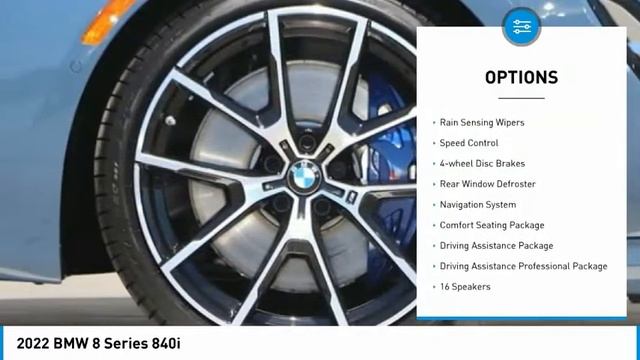 2022 BMW 8 Series 840i FOR SALE in San Luis Obispo, CA B22004 смотреть онлайн