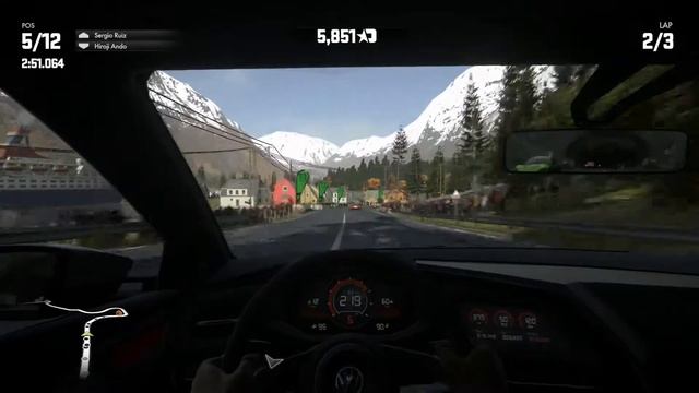 PS4 Driveclub Volkswagen GTI Vision Design @ Norway Skjolden dry Weather смотреть онлайн