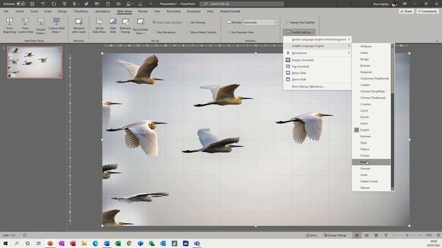 How to add subtitles to a PowerPoint presentation. Subtitles. смотреть онлайн