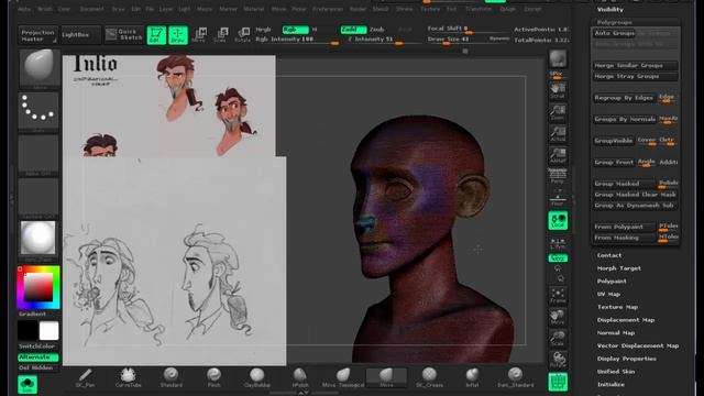 ZBrush Character Creation (Part 04) смотреть онлайн