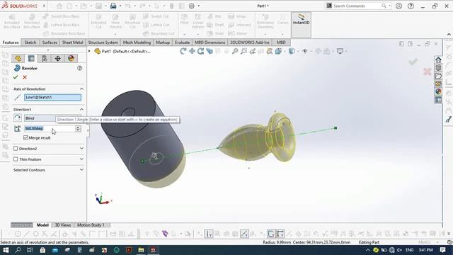 solidworks tutorial for beginners tutorial #1 : basic commands extrude, revolve and swept. смотреть онлайн