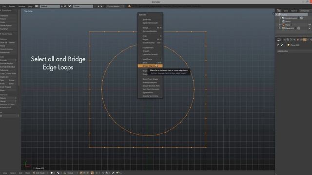 Blender How To - Make a grid with round holes смотреть онлайн