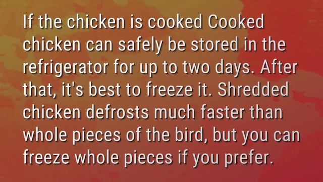 Can You Freeze Cooked Chicken After 3 Days?