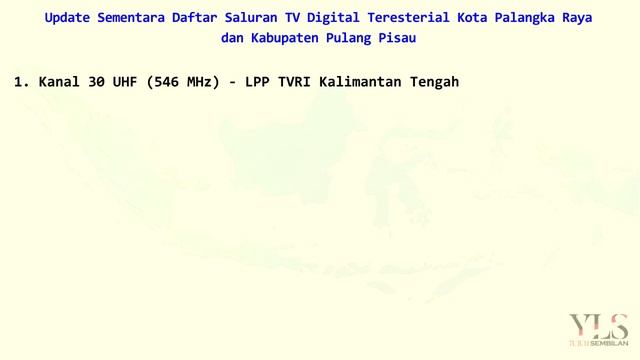 DAFTAR SIARAN TV DIGITAL TERESTERIAL (DVBT2) KOTA PALANGKA RAYA смотреть онлайн