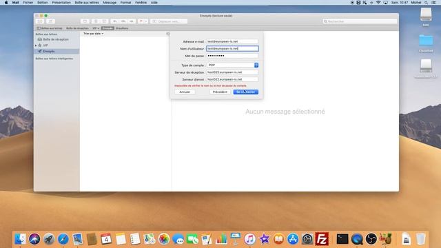 Configurer adresse mail sur Mac OS (type POP3) смотреть онлайн