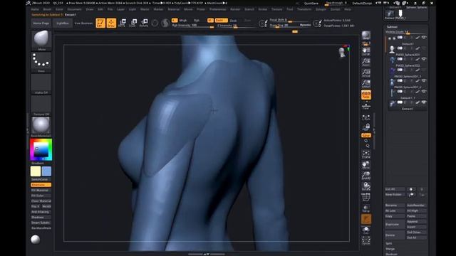 Zbrush 2020 Anatomy Stream December Kat Girl смотреть онлайн
