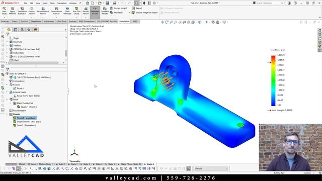 Take a Break with Valley CAD | SOLIDWORKS Simulation Properties and Interface смотреть онлайн