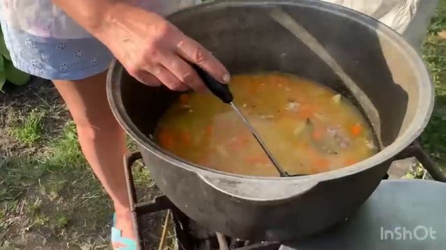 Купили Новый Мангал🤠Приготовили ОЧЕНЬ ВКУСНУЮ КАШУ НА КОСТРЕ!Добро Пожаловать 🥰 смотреть онлайн