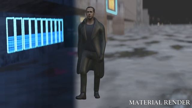 Officer K Walking - Blade Runner 2049 Blender Render смотреть онлайн