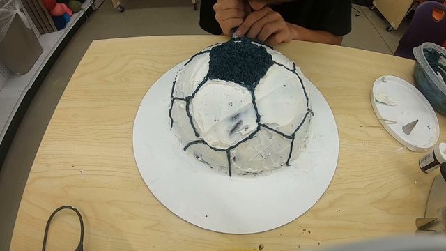 Soccer Ball  Cake Decorating Part 4