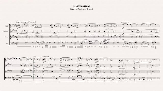 Nº 15 Given Melody (style semi-Franck, semi Debussy) смотреть онлайн