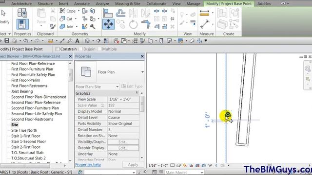 Revit - Building Coords, Location, True North and Site - CADtechSeminars.com смотреть онлайн