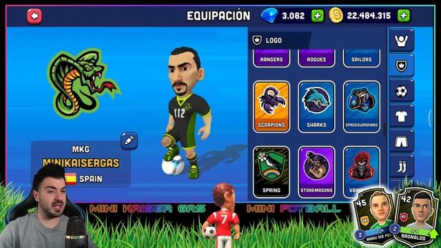 MINI FOOTBALL - EQUIPO De JUGADORES LEGENDARIOS ⚽️| MKG -Mini Kaiser Gas