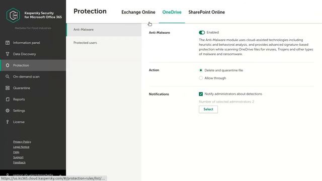 12 Kaspersky Security for Microsoft Office 365:OneDrive AntiMalware смотреть онлайн