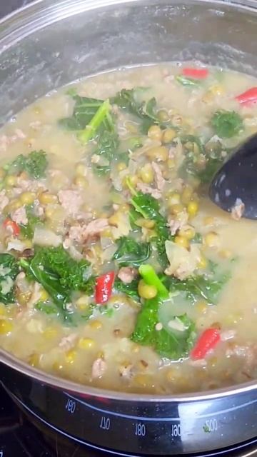 Mungo Soup With Chili And Kale Leaves,healthy Version #kale #mungo #soup #shorts
