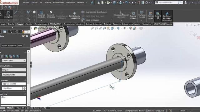 Tuberia flexible (Piping) con Solidworks practica #1👌 смотреть онлайн