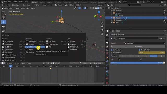 20. BLENDER 2.82: PATH ANIMATION смотреть онлайн