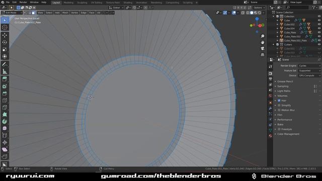 Hard OPS and Boxcutter modeling TUTORIAL in Blender - part 1 смотреть онлайн