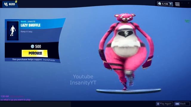 FORTNITE LAZY SHUFFLE BASSBOOSTED смотреть онлайн