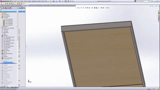 Modular Portable Garage using Weldments and Solidworks Part 2 of 4 смотреть онлайн