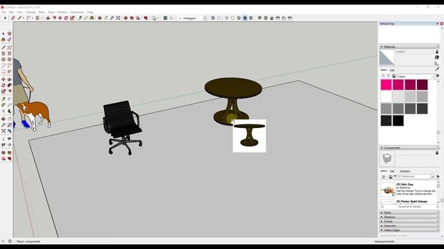 Setting OBJECT INSERTION POINTS in SketchUp Models смотреть онлайн