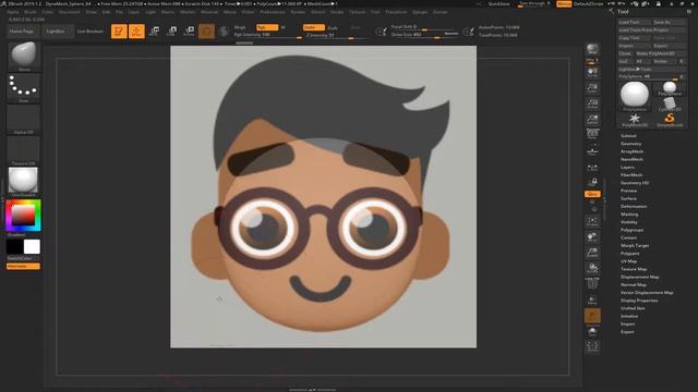 Zbrush Snacks 5# - How to save the mesh position on the viewport смотреть онлайн