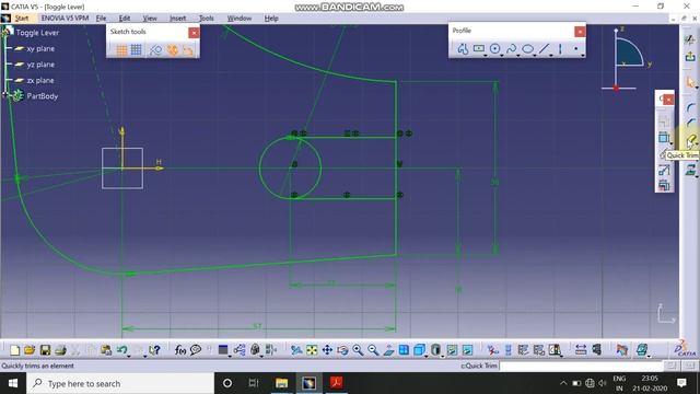 CATIA Part Design Exercise 9 - Toggle Lever смотреть онлайн