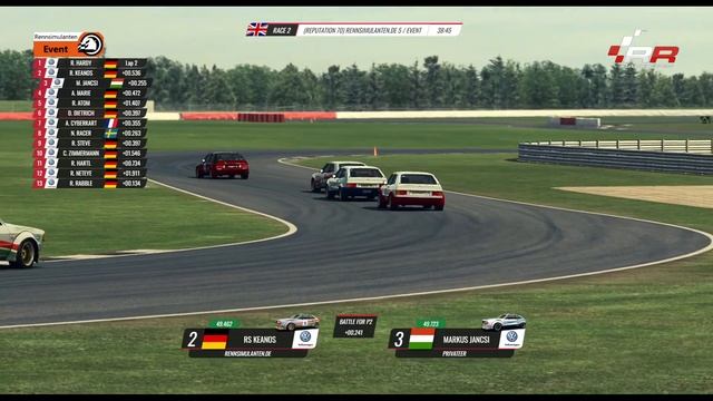 RaceRoom - Rennsimulanten.de - VW Scirocco Gr.2 @ Silverstone Stowe circuit - spectator mode смотреть онлайн