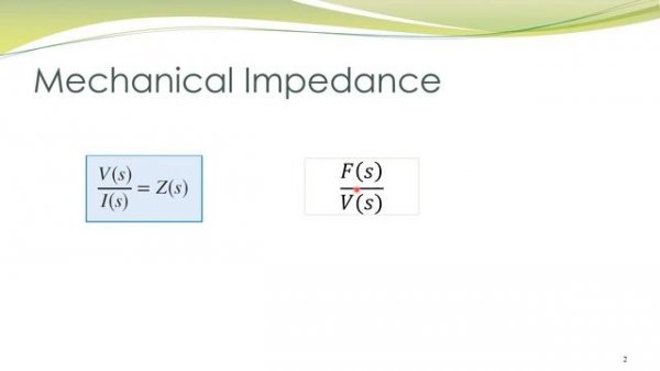 LCS 5 - Mechanical Impedance