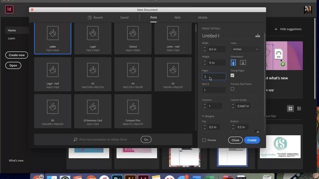 InDesign Document Set up смотреть онлайн