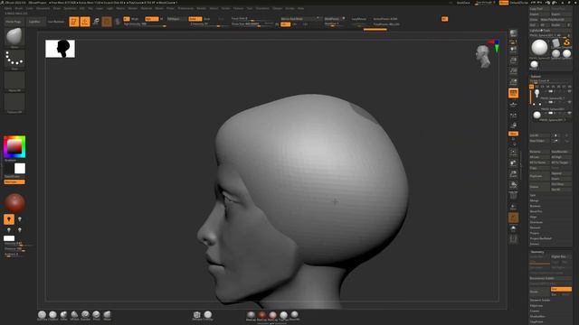 Sculpting a Female Head in ZBrush смотреть онлайн