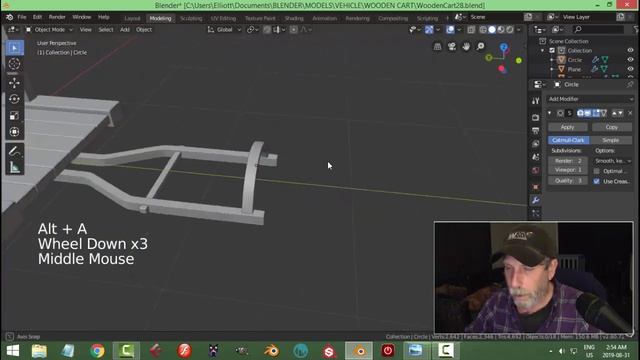 Blender: Modeling a Wooden Cart (Blender 2.8) смотреть онлайн